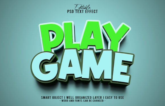 3D Play Game Editable Text Effect PSD: A Creative Shortcut for High-Impact Visuals
