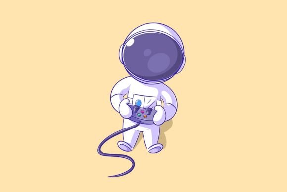 Astronaut Is Playing a Console Game: A Visual Metaphor for Creative and Productive Workflows