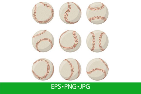 Baseball Sport Game Ball with Red Lace: A Versatile Asset for Players, Designers, and Sports Enthusiasts
