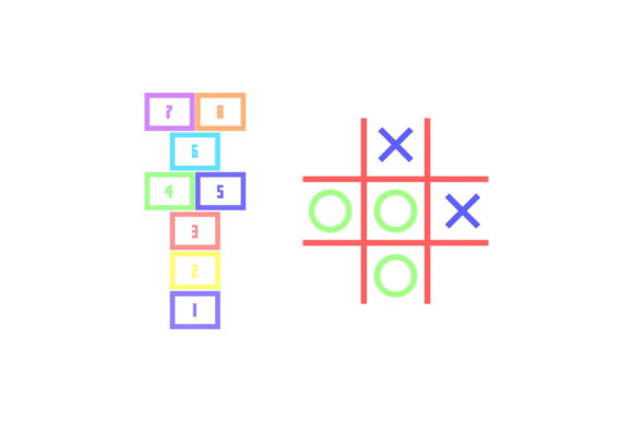 Children Game Tic Tac Toe: A Playful Typeface for Creative Projects