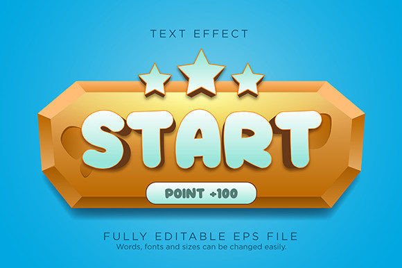 Choosing the Right Start Game UI Button Text Effect Font
