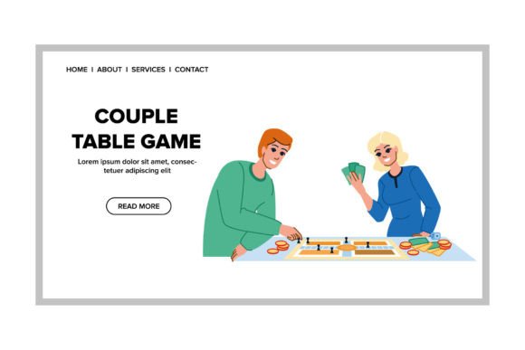 Couple Table Game Vector: A Versatile Visual Tool for Modern Design Needs