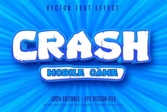 Crash Mobile Game Text Effect: Elevating Design with Customizable Typography