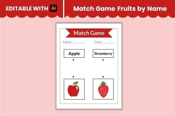 Enhancing Creativity and Engagement: The Rise of the Match Game Fruits by Name Worksheet 1