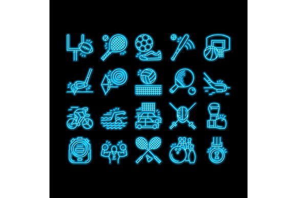 Enhancing Visual Branding with Sport Active Competitive Game Neon Glow