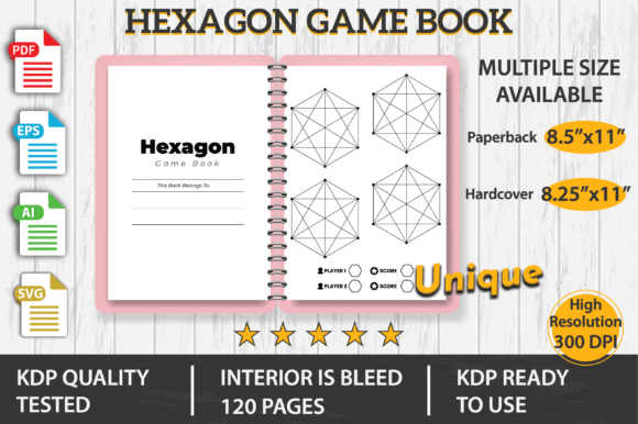 Exploring the HEXAGON GAME BOOK KDP Interior: A Creative and Practical Guide for Self-Publishers