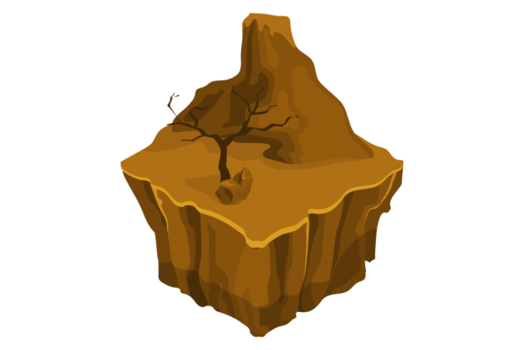 Exploring the Visual Potential of Desert Mountain Land in Isometric Game Design
