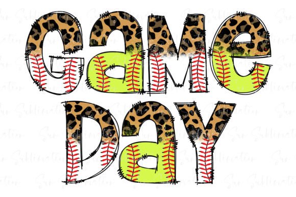 Game Day Baseball Softball Leopard Png: A Creative Asset for Modern Merchandise