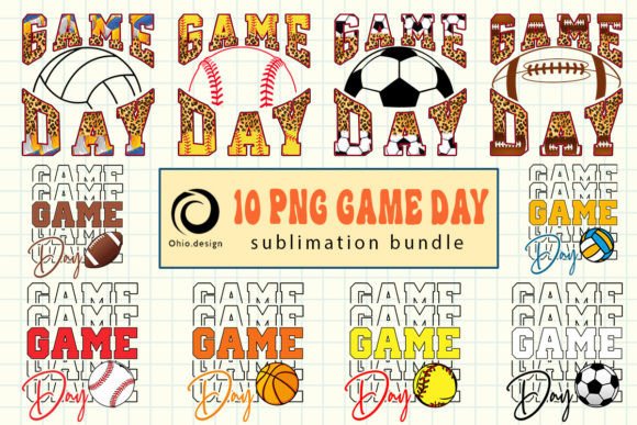 Game Day PNG Sublimation Bundle: A Creative Resource for Custom Design Projects