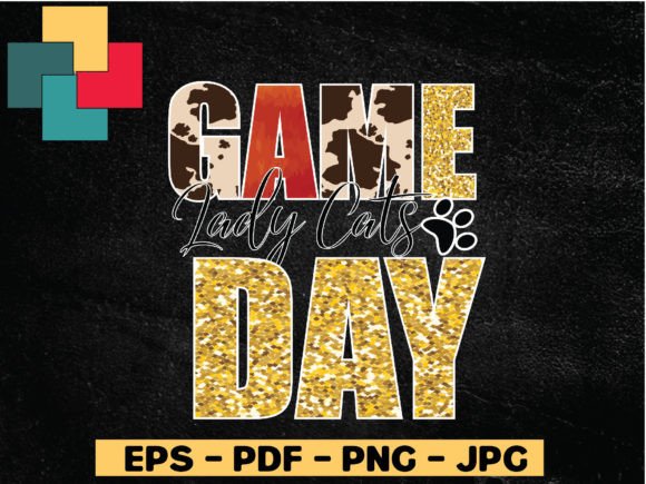 Game Lady Cats Day Digital Designs