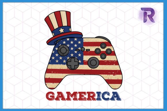Gamerica Game Controller 4th of July Design