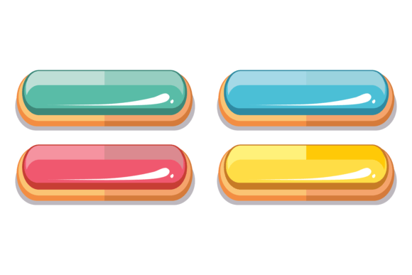 Glossy Color Buttons in Game Interface Design: Practical Uses and Creative Possibilities