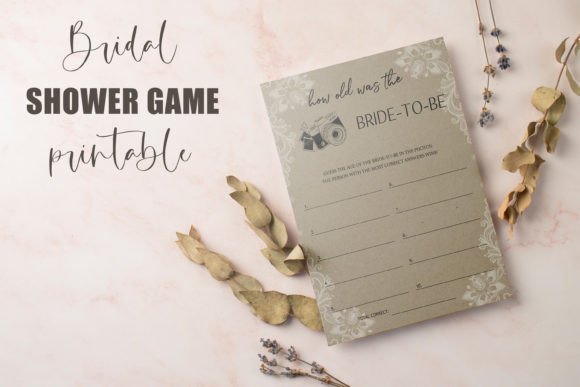 How Old Was the Bride to Be Bridal Game