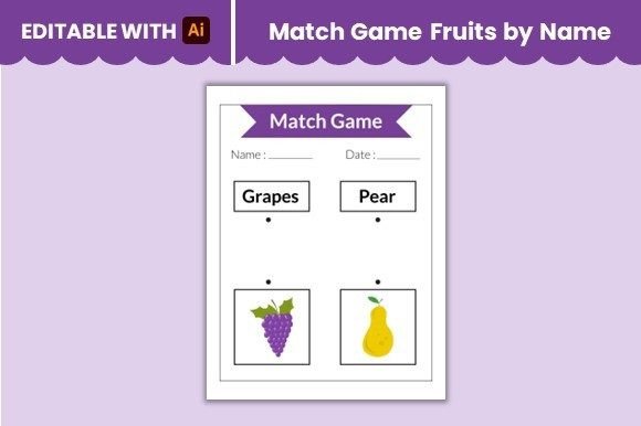 Match Game Fruits by Name Worksheet 6: A Versatile Tool for Learning, Creativity, and Organization