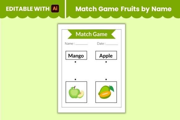 Match Game Fruits by Name Worksheet 8: A Versatile Tool for Learning and Engagement