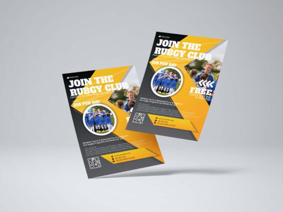 Rugby Game Flyer Template: Design Excellence for Multipurpose Use