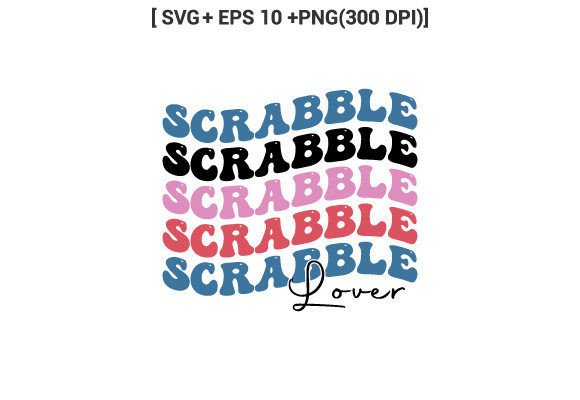 Scrabble Lover Indoor Game Retro SVG: A Versatile Design Asset for Creative Projects