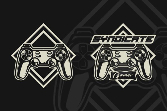 Syndicate Gamer Vintage Game Logo Design Pack