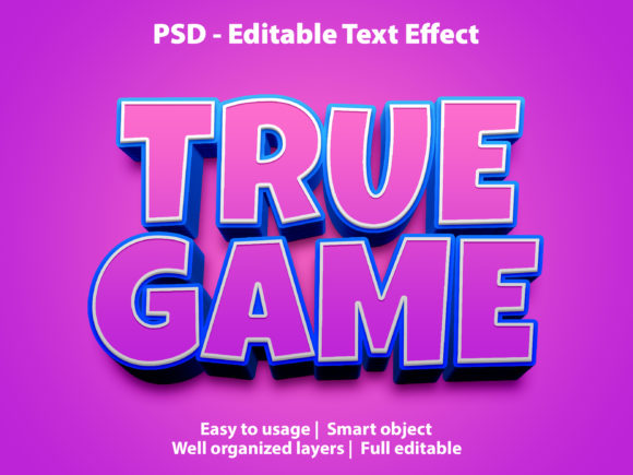 Text Effect True Game Premium: Creative Design Made Simple