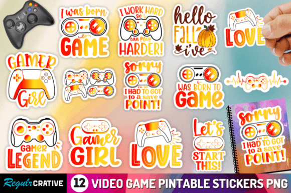 Unlock Creative Possibilities with Video Game Printable PNG Stickers