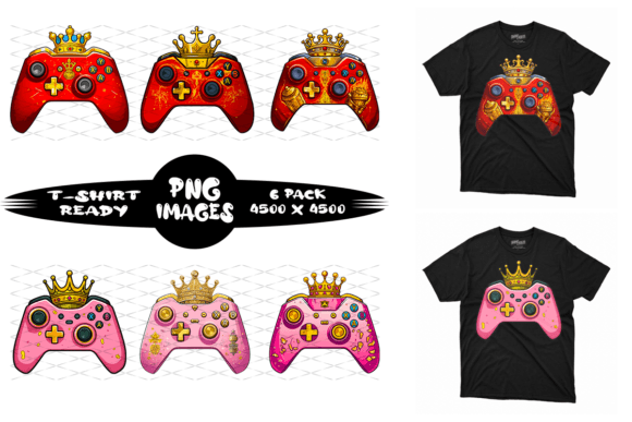 Vibrant Video Game Controller Graphics: A Creative Resource for Designers